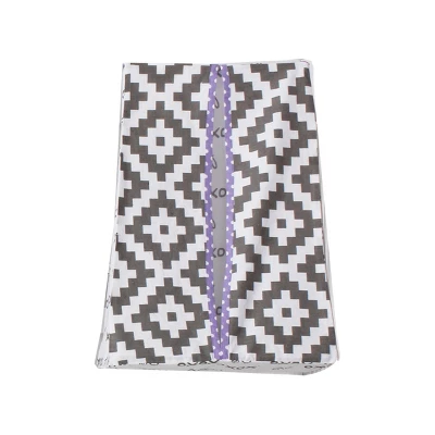 Bacati - Love Gray Lilac 4 Pc Crib Bedding Set With Diaper Caddy 7 Bacati - Love Gray Lilac 4 Pc Crib Bedding Set With Diaper Caddy - Image 7