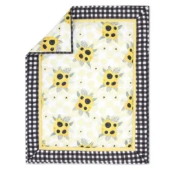 The Peanutshell Sunflower Floral Baby Crib Bedding Set - Black/Yellow - 3pc -Delta Children Sales Store GUEST 901daa16 c306 41d6 8db2 aee84d6481a0