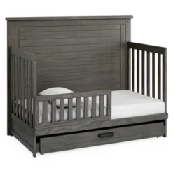 Simmons Kids' Caden 6-in-1 Convertible Crib With Trundle Drawer - Rustic Gray -Delta Children Sales Store GUEST 93be56c8 feaf 440e a1d1 fecb1f668be8