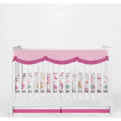 Bacati - Little Dino Girls Fuchsia/Aqua Muslin 5 Pc Crib Bedding Set With Long Crib Rail Guard Cover 13 Bacati - Little Dino Girls Fuchsia/Aqua Muslin 5 Pc Crib Bedding Set With Long Crib Rail Guard Cover -Delta Children Sales Store GUEST 9a3fa6b4 2a3b 45f8 9ad3 96f49422d79d