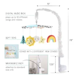 The Peanutshell Blue Look Up Musical Mobile For Boys And Girls -Delta Children Sales Store GUEST 9cad545d 39d1 4beb b966 f7439c47b7c5