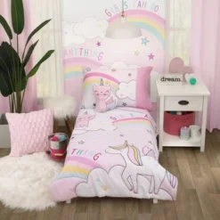 4pc Toddler Everything Caticorn Girl Power Kids' Bedding Set -Delta Children Sales Store GUEST 9d68d139 ca06 4e1b 9354 72eae635bf56