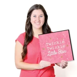 Big Dot Of Happiness Pink Twinkle Twinkle Little Star - Kids Room, Nursery & Home Decor - 11 X 11 Inches Wall Art - Set Of 4 Prints For Baby's Room -Delta Children Sales Store GUEST 9e95bf63 2a16 4b7d 953a 6cf525b2a60f