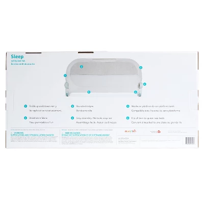 Munchkin Sleep Toddler Bed Rail, Fits Twin, Full And Queen Size Mattresses - Gray 5 Munchkin Sleep Toddler Bed Rail, Fits Twin, Full And Queen Size Mattresses - Gray - Image 5