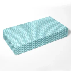 Bacati - Herringbone Aqua Muslin 3 Pc Toddler Bed Sheet Set 100 Pecent Cotton -Delta Children Sales Store GUEST a0918052 6099 4adc 95bf ae1e01be67bd