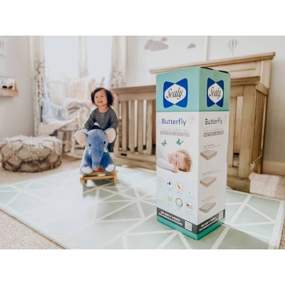 Sealy Butterfly Breathable Knit Crib And Toddler Mattress 2 Sealy Butterfly Breathable Knit Crib And Toddler Mattress - Image 2