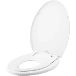 Mayfair By Bemis Little2Big Never Loosens Elongated Plastic Children's Potty Training Toilet Seat With Slow Close Hinge - White -Delta Children Sales Store GUEST a48d6c88 a605 4b84 ae8c db265ca00950