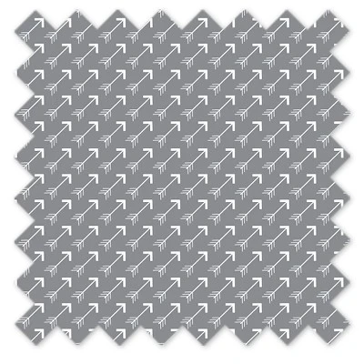 Bacati - Arrows Gray Crib/Toddler Ruffles/skirt 1 Bacati - Arrows Gray Crib/Toddler Ruffles/skirt