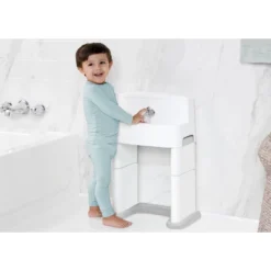 Delta Children PerfectSize 3-in-1 Convertible Sink, Step Stool And Bath Toy For Toddlers/Kids' Perfect For Potty Training - White/Gray -Delta Children Sales Store GUEST a64df726 5f2a 496b b761 1dd60147e9e9