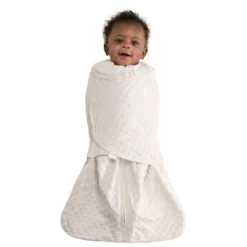 HALO Innovations SleepSack Swaddle Wrap Plushy Dot Velboa