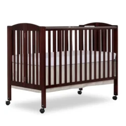 Dream On Me Full Size 2-in-1 Folding Stationary Side Crib