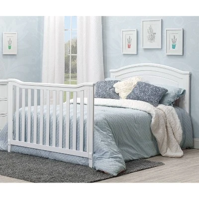 Sorelle Berkley Round Top Panel Standard Full-Sized Crib White 3 Sorelle Berkley Round Top Panel Standard Full-Sized Crib White - Image 3