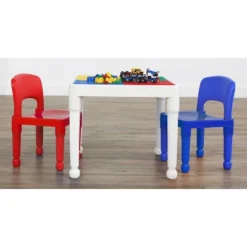 3pc 2 In 1 Square Activity Table With 2 Chairs Blue/Red - Humble Crew 13 3pc 2 In 1 Square Activity Table With 2 Chairs Blue/Red - Humble Crew -Delta Children Sales Store GUEST b590a766 002a 4b7f a59d ecc81694b07e