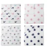 Bacati - Little Sailor Blue/Navy/Pink Girls Muslin Swaddling Blankets Set Of 4
