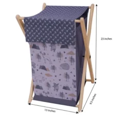 Bacati - Woodlands Gray/Beige Neutral Laundry Hamper -Delta Children Sales Store GUEST ba0b3339 9719 4452 8789 f135d301cd62