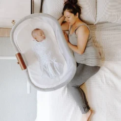 HALO Innovations BassiNest Swivel Sleeper Luxe - Dove Gray Tweed -Delta Children Sales Store GUEST bcb24442 72f1 4551 b5d7 a06e3429b117