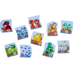HABA Numbers Puzzle In Net - 10 Piece Counting Bath Toy