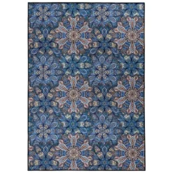Floral Bohemian Non-Slip Washable Indoor/ Outdoor Area Rug By Blue Nile Mills -Delta Children Sales Store GUEST bf5f023c c164 43ed b982 8231a07e8d42