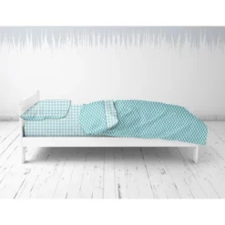 Bacati - Houndstooth/Herringbone Aqua Unisex Muslin 4 Pc Toddler Bedding Set 11 Bacati - Houndstooth/Herringbone Aqua Unisex Muslin 4 Pc Toddler Bedding Set -Delta Children Sales Store GUEST c3f35d31 54b0 4059 b47d f676f59280f5
