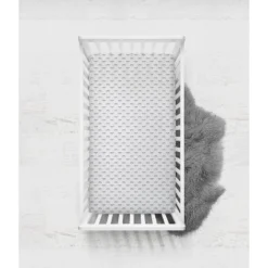 Bacati - Mustache/Plus Muslin 4 Pc Toddler Bedding Set, Gray -Delta Children Sales Store GUEST cf82af2f aad5 4e07 9053 c8ff6088018c