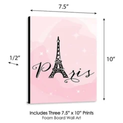 Big Dot Of Happiness Paris, Ooh La La - Baby Girl Nursery Wall Art, Kids Room Decor And Eiffel Tower Home Decor - 7.5 X 10 Inches - Set Of 3 Prints -Delta Children Sales Store GUEST cfbf51a6 d0eb 4ec2 91ee 0780fd593b35