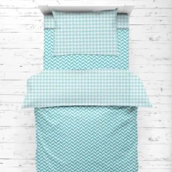 Bacati - Houndstooth/Herringbone Aqua Unisex Muslin 4 Pc Toddler Bedding Set 12 Bacati - Houndstooth/Herringbone Aqua Unisex Muslin 4 Pc Toddler Bedding Set -Delta Children Sales Store GUEST d4a29f42 131c 4c49 9cab 64b597a42632