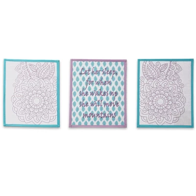 Bacati - Paisley Isabella Purple Lilac Aqua 10 Pc Crib Bedding Set With 2 Crib Fitted Sheets 7 Bacati - Paisley Isabella Purple Lilac Aqua 10 Pc Crib Bedding Set With 2 Crib Fitted Sheets - Image 7