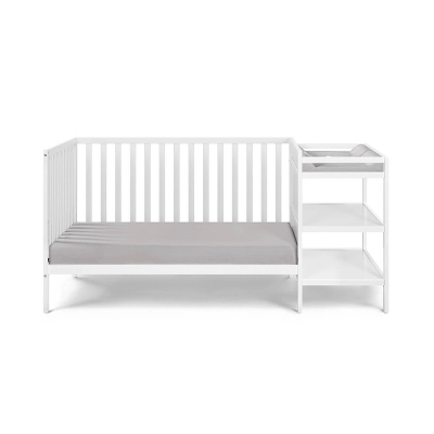 Suite Bebe Palmer 3-in-1 Convertible Island Crib And Changer Combo - White 5 Suite Bebe Palmer 3-in-1 Convertible Island Crib And Changer Combo - White - Image 5