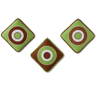 Bacati - Mod Dots Stripes Green Yellow Beige Brown 10 Pc Crib Bedding Set With 2 Crib Fitted Sheets 6 Bacati - Mod Dots Stripes Green Yellow Beige Brown 10 Pc Crib Bedding Set With 2 Crib Fitted Sheets - Image 6