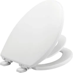 Mayfair By Bemis Little2Big Never Loosens Elongated Plastic Children's Potty Training Toilet Seat With Slow Close Hinge - White