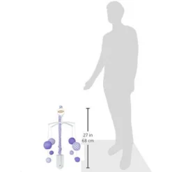 Bacati - MixNMatch Purple Musical Mobile