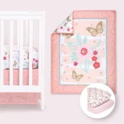 The Peanutshell Aflutter Crib Bedding Set, 4pc To 12 Pc, For Girls -Delta Children Sales Store GUEST ef528c24 9403 4a31 a4b3 95c8ededa67f