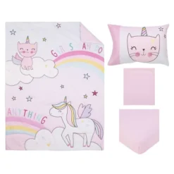 4pc Toddler Everything Caticorn Girl Power Kids' Bedding Set -Delta Children Sales Store GUEST f1b157e0 bb7b 4a65 80e4 21e68bef7bd7