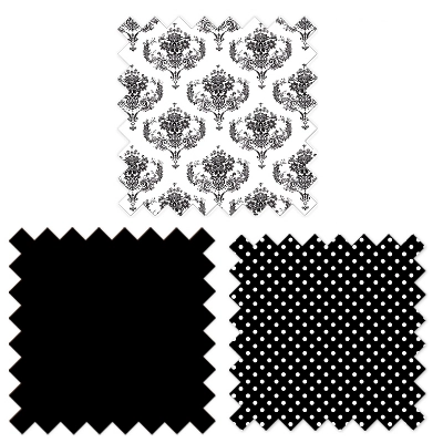 Bacati - Classic Damask Black/Grey/White 4 Pc Crib Bedding Set With Diaper Caddy 7 Bacati - Classic Damask Black/Grey/White 4 Pc Crib Bedding Set With Diaper Caddy - Image 7