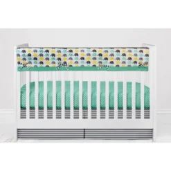 Bacati - Elephants Mint/Yellow/Gray 10 Pc Crib Bedding Set With Long Rail Guard Cover 16 Bacati - Elephants Mint/Yellow/Gray 10 Pc Crib Bedding Set With Long Rail Guard Cover -Delta Children Sales Store GUEST f76db648 64fe 4356 b399 51eeb8393537
