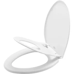 Mayfair By Bemis Little2Big Never Loosens Elongated Plastic Children's Potty Training Toilet Seat With Slow Close Hinge - White -Delta Children Sales Store GUEST fa470107 6a21 48c5 aebf f883d403613f