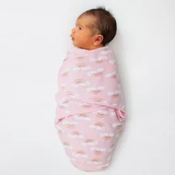 The Peanutshell Rainbow Unicorn Swaddle Wrap For Newborn, Infant - 3-Pack