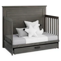 Simmons Kids' Caden 6-in-1 Convertible Crib With Trundle Drawer - Rustic Gray -Delta Children Sales Store GUEST fcfe3e3b a86e 4557 88a9 be82b3f3dfc0