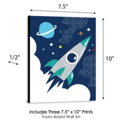 Big Dot Of Happiness Blast Off To Outer Space - Rocket Ship Nursery Wall Art & Kids Room Decorations - Gift Ideas - 7.5 X 10 Inches - Set Of 3 Prints 7 Big Dot Of Happiness Blast Off To Outer Space - Rocket Ship Nursery Wall Art & Kids Room Decorations - Gift Ideas - 7.5 X 10 Inches - Set Of 3 Prints -Delta Children Sales Store GUEST fe7b719d a01f 48a3 81bf 456db58b45b5