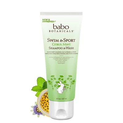 Babo Botanicals Swim & Sport Citrus Mint Baby Shampoo & Wash - (Select Size) 6 Babo Botanicals Swim & Sport Citrus Mint Baby Shampoo & Wash - (Select Size) - Image 6